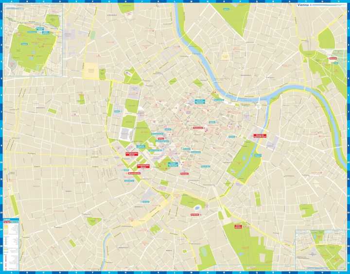 Plan de ville (en anglais) - Vienna (Autriche) | Lonely Planet carte pliée Lonely Planet EN 