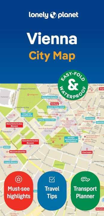 Plan de ville (en anglais) - Vienna (Autriche) | Lonely Planet carte pliée Lonely Planet EN 