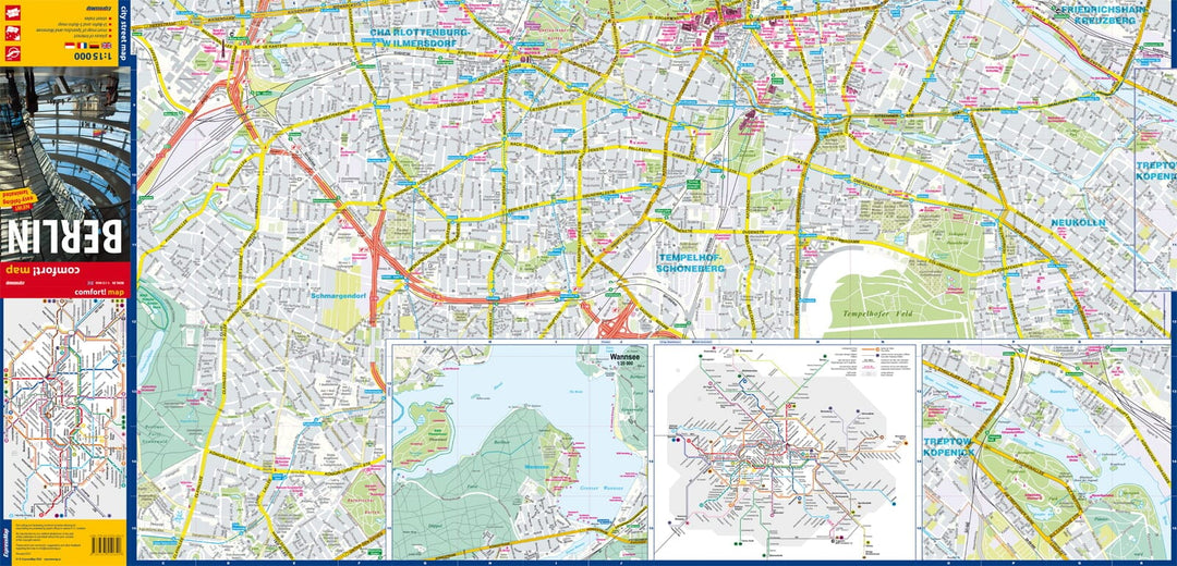 Plan de ville plastifié - Berlin | Express Map carte pliée Express Map 