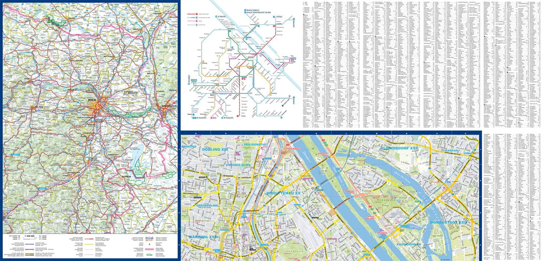 Plan de ville plastifié - Vienne | Express Map carte pliée Express Map 
