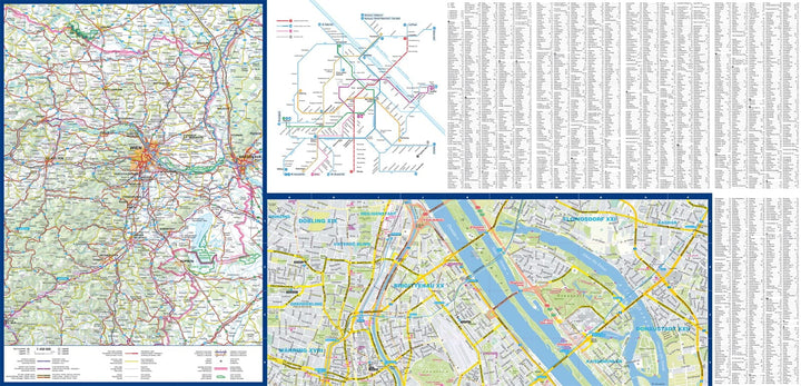 Plan de ville plastifié - Vienne | Express Map carte pliée Express Map 