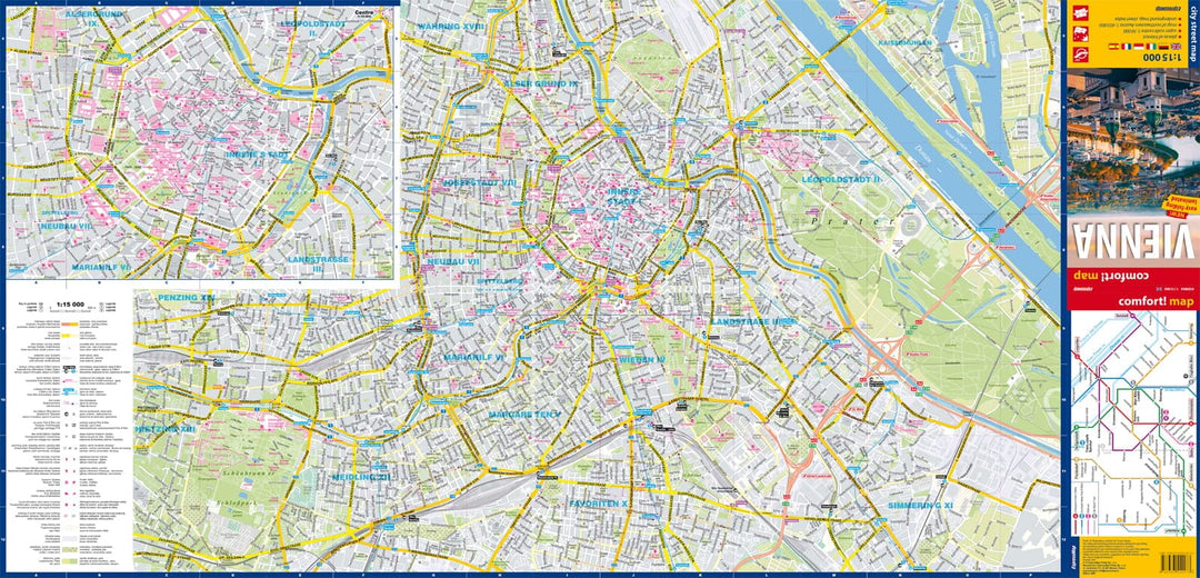 Plan de ville plastifié - Vienne | Express Map carte pliée Express Map 