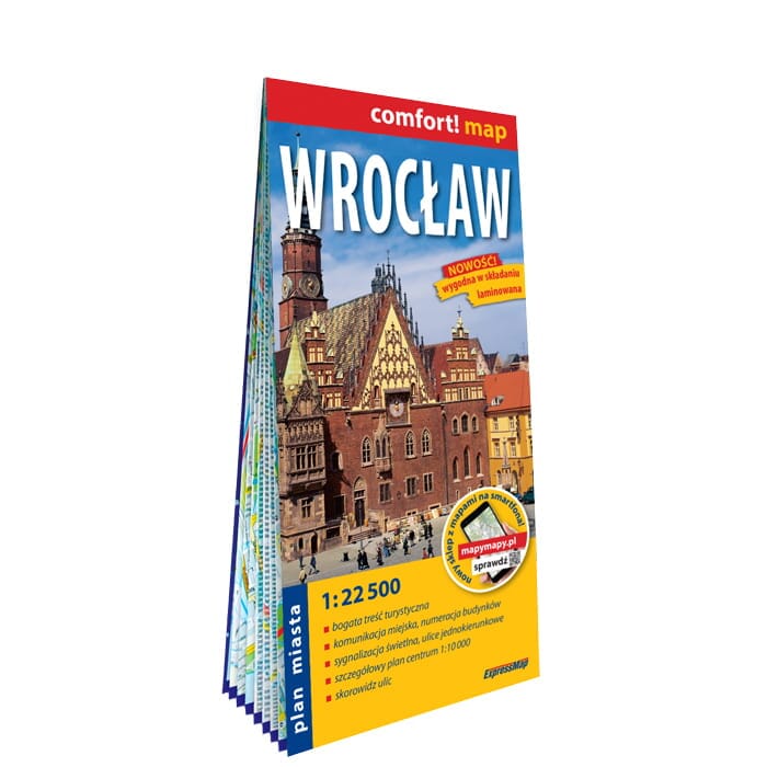 Plan de ville plastifié - Wroclaw (Pologne) | Express Map carte pliée Express Map 