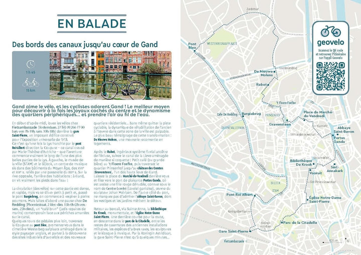 Plan détaillé - Bruges & Gand | Cartoville carte pliée Gallimard 