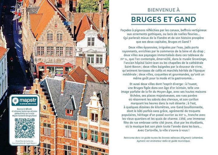 Plan détaillé - Bruges & Gand | Cartoville carte pliée Gallimard 