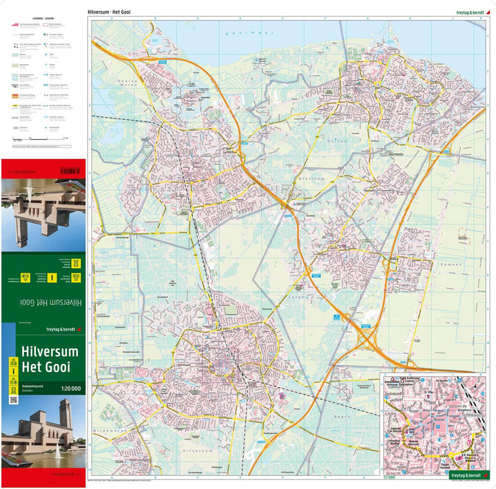 Plan détaillé - Hilversum 't Gooi | Freytag & Berndt carte pliée Freytag & Berndt 