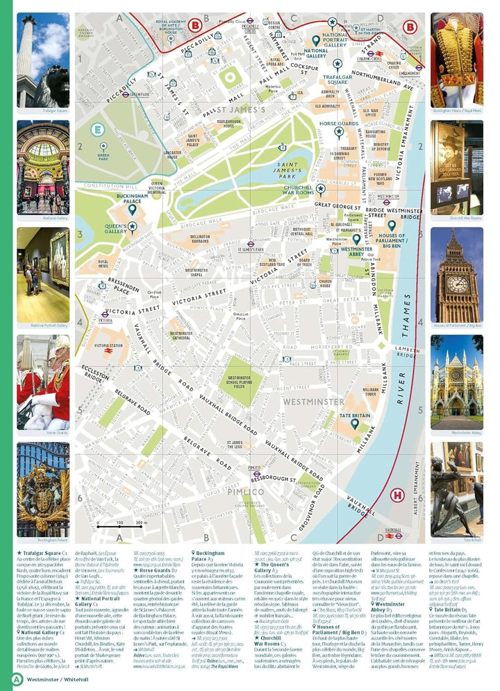 Plan détaillé - Londres 2024/25 | Cartoville carte pliée Gallimard 