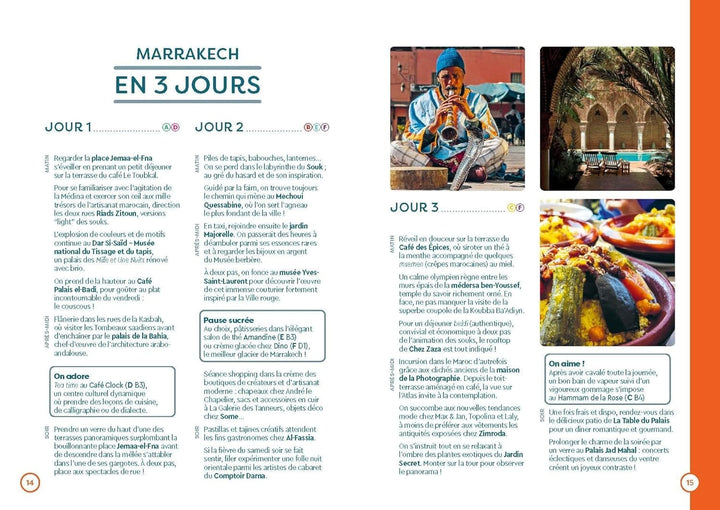 Plan détaillé - Marrakech - Édition 2024 | Cartoville carte pliée Gallimard 