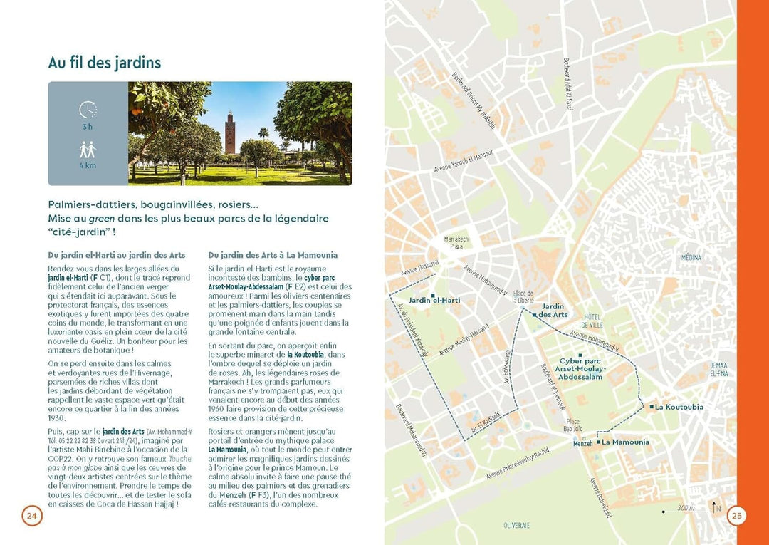 Plan détaillé - Marrakech - Édition 2024 | Cartoville carte pliée Gallimard 