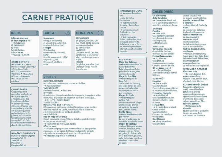 Plan détaillé - Marseille | Cartoville carte pliée Gallimard 