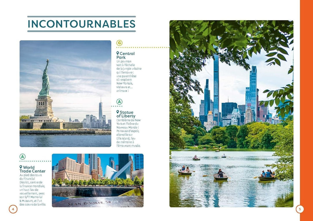 Plan détaillé - New York 2024/25 | Cartoville carte pliée Gallimard 