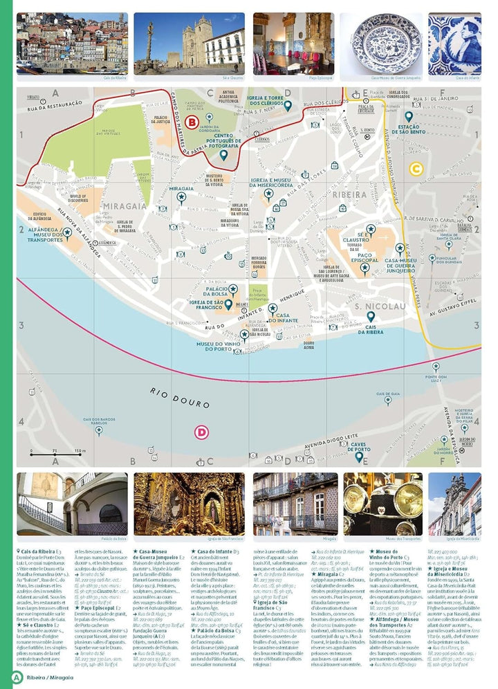 Plan détaillé - Porto - Édition 2024 | Cartoville carte pliée Gallimard 