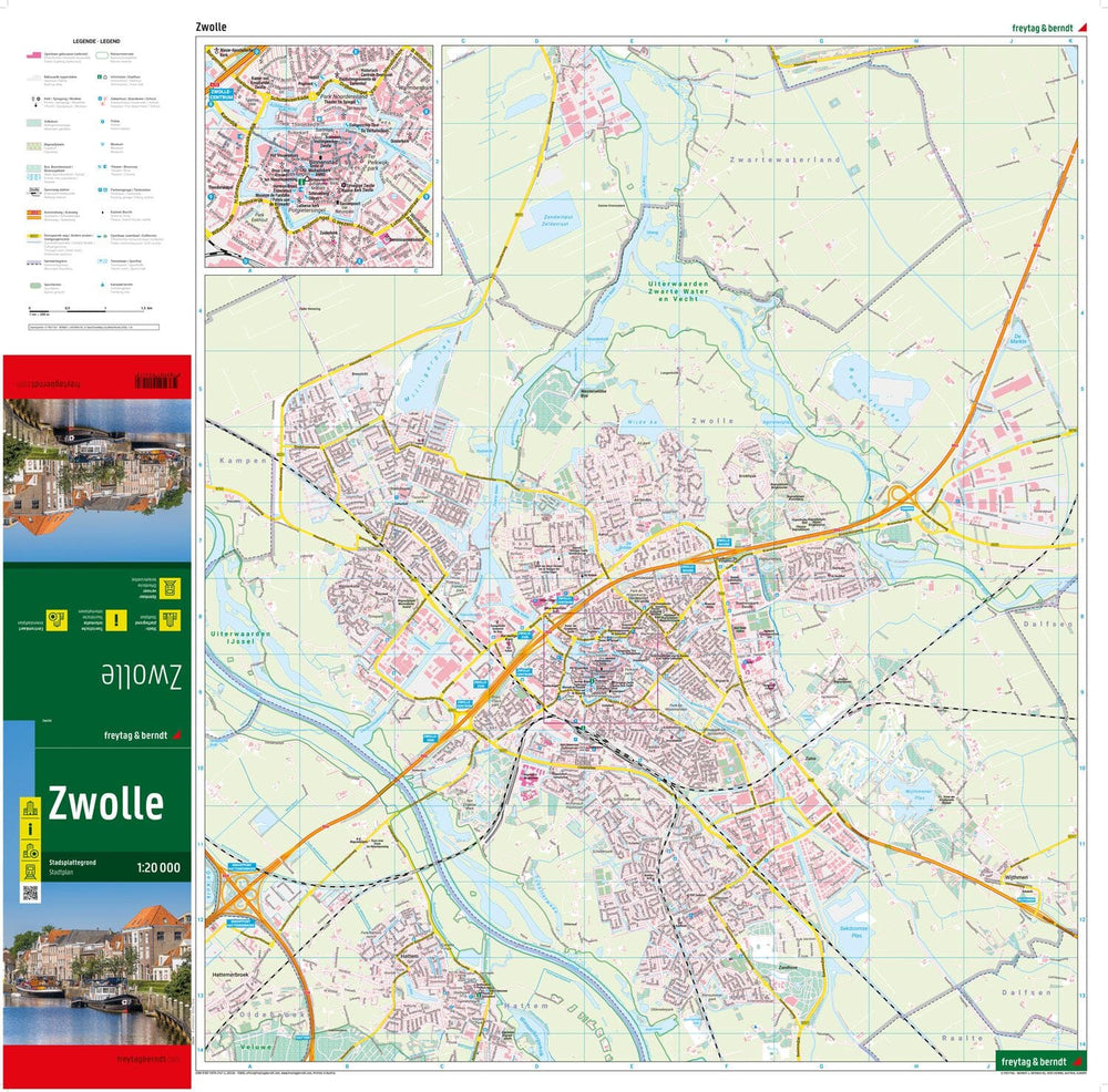 Plan détaillé - Zwolle | Freytag & Berndt carte pliée Freytag & Berndt 