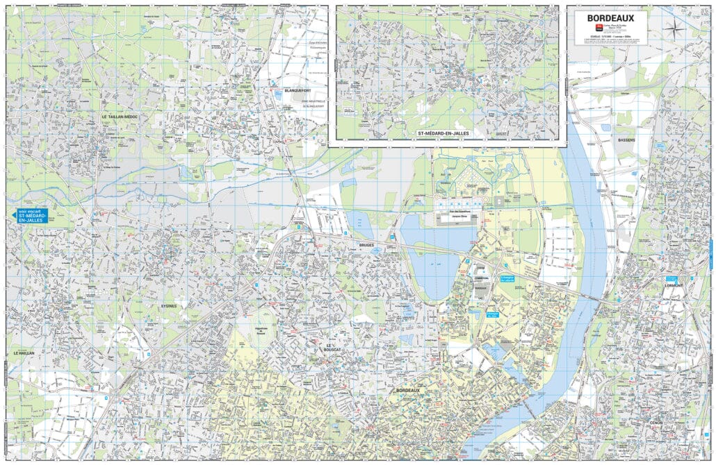 Plan plié grand format - Bordeaux | Blay Foldex carte pliée Blay Foldex 