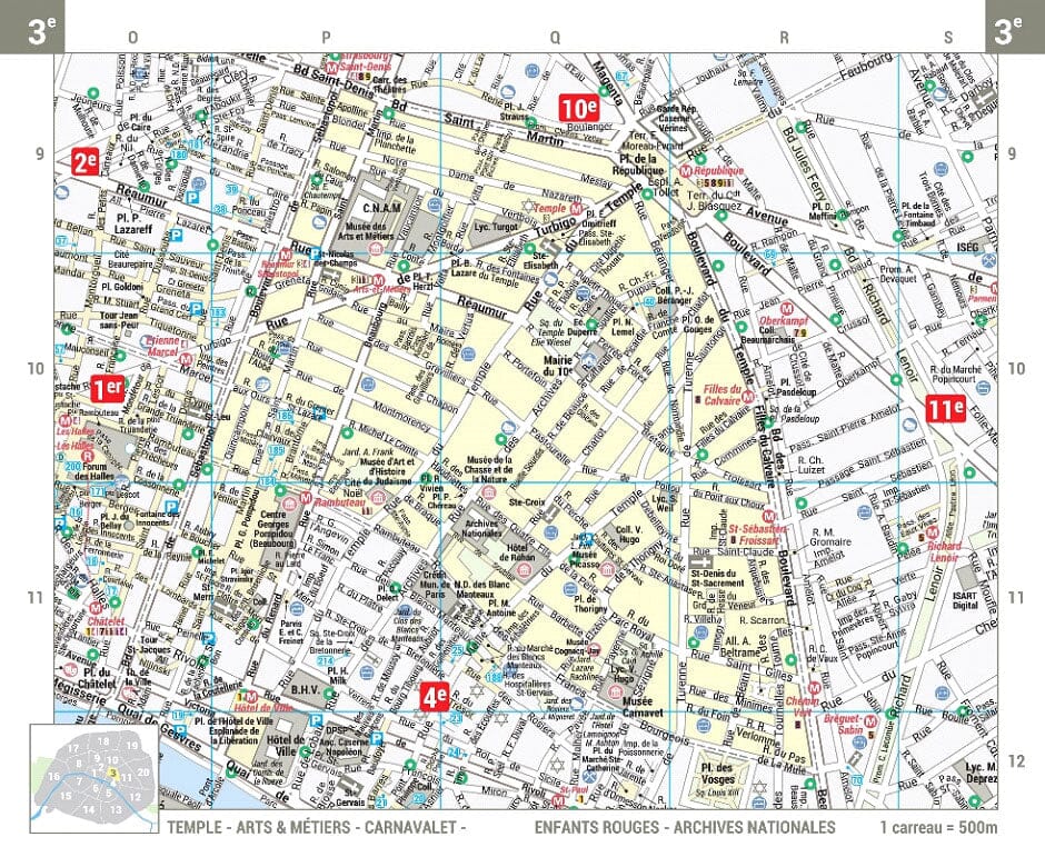 Plan pratique - Paris par arondissement | Blay Foldex carte pliée Blay Foldex 