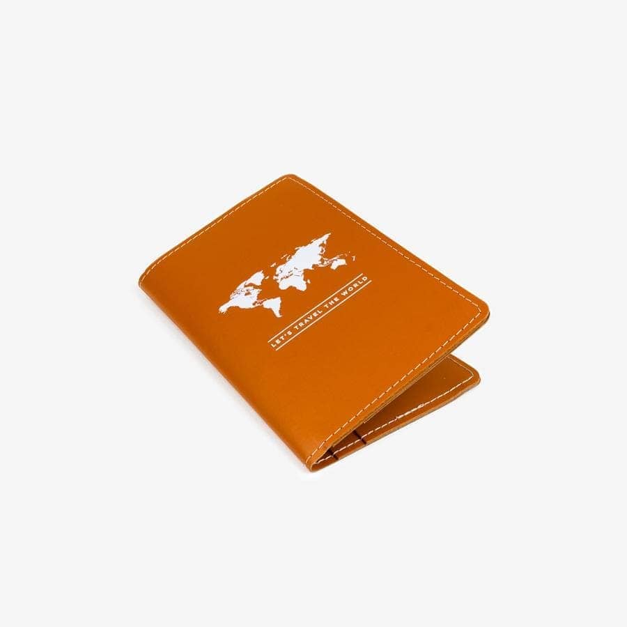 Porte passeport - brun | Miss Wood accessoire de voyage Miss Wood 