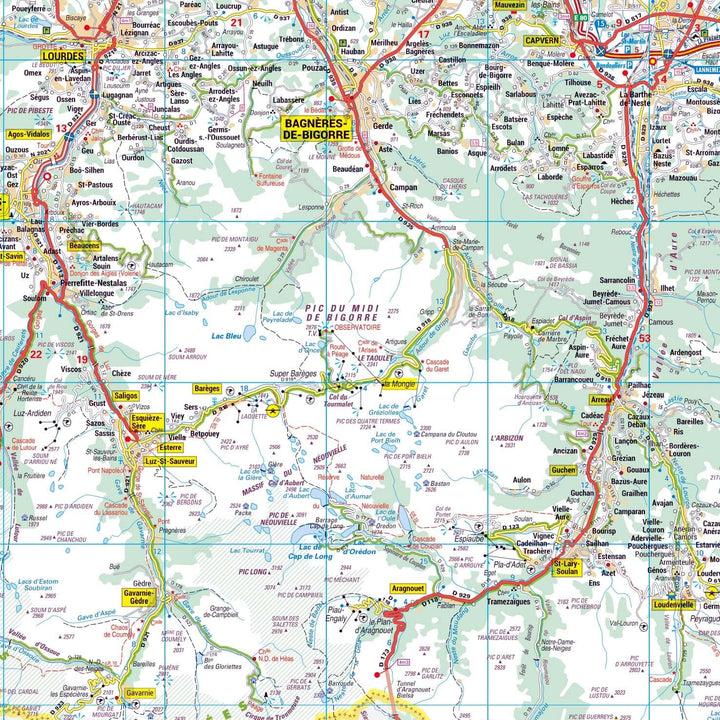 Poster - Hautes-Pyrénées (119 x 85 cm) | Blay Foldex carte murale hors dimensions Blay Foldex 