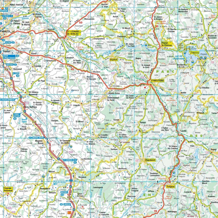 Poster - Limousin (81 × 90 cm) | Blay Foldex carte murale hors dimensions Blay Foldex 