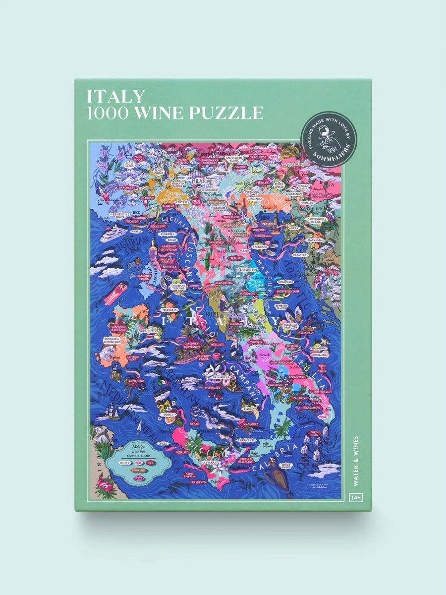 Puzzle de 1000 pièces - Les vins d'Italie (48 x 68 cm) puzzle Water & Wines 