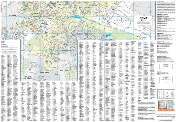 Reims, Marne - Plan de ville | Blay Foldex carte pliée Blay Foldex 