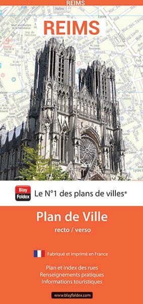Reims, Marne - Plan de ville | Blay Foldex carte pliée Blay Foldex 
