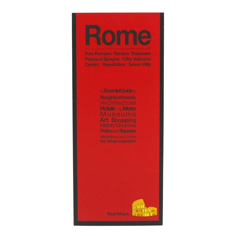 Rome, Italie : Foro Romano Falmino Trastervere : Piazza di Spagna Citta Vaticano : Centro Repubblica Seven Hills | Red Maps carte pliée Red Maps 