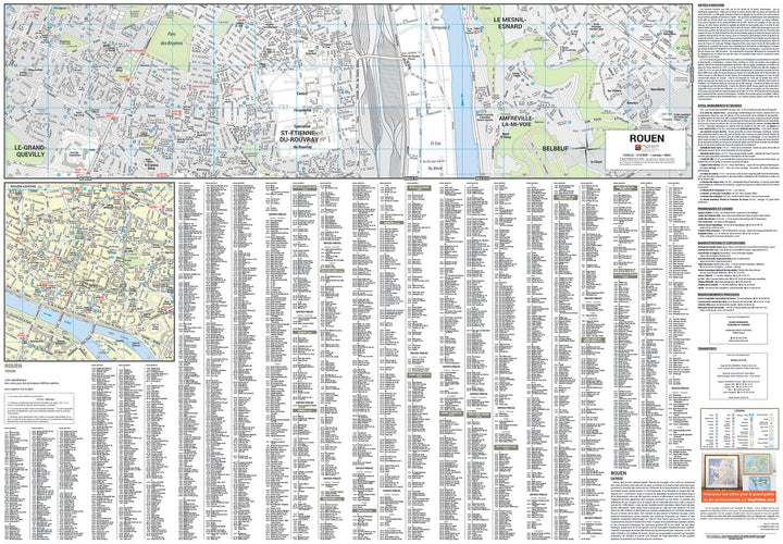 Rouen, Seine-Maritime - Plan de ville | Blay Foldex carte pliée Blay Foldex 