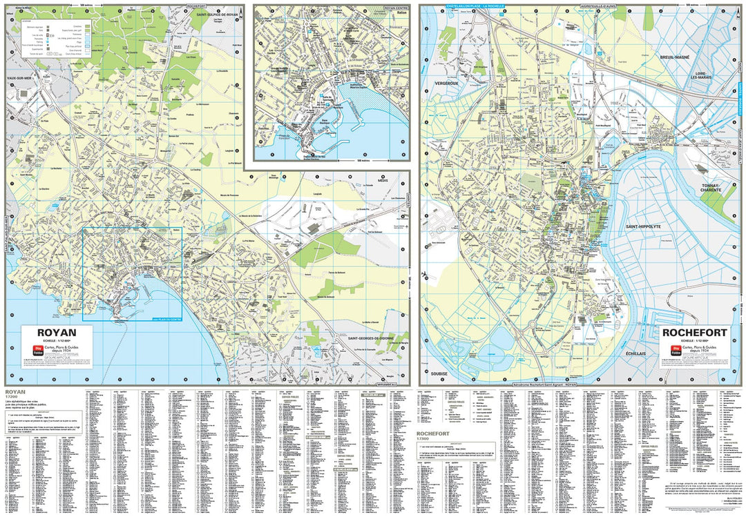 Royan, Oléron, Rochefort, Charente-Maritime - Plan de ville | Blay Foldex carte pliée Blay Foldex 