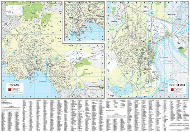 Royan, Oléron, Rochefort, Charente-Maritime - Plan de ville | Blay Foldex carte pliée Blay Foldex 
