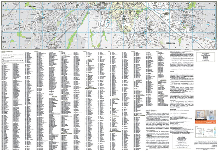 Saint-Brieuc, Côtes-d’Armor - Plan de ville | Blay Foldex carte pliée Blay Foldex 
