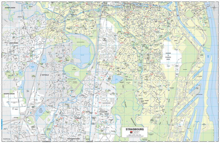 Strasbourg - Plan de ville grand format | Blay Foldex carte pliée Blay Foldex 