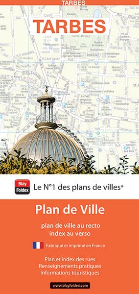Tarbes, Hautes-Pyrénées - Plan de ville | Blay Foldex carte pliée Blay Foldex 