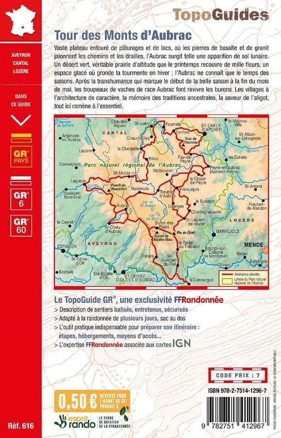 Topoguide de randonnée - Tour des Monts d'Aubrac (GR6, GR60) | FFR guide de randonnée FFR - Fédération Française de Randonnée 