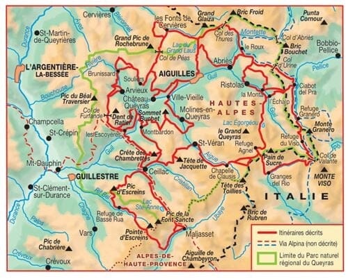 Topoguide de randonnée - Tour du Queyras - GR58 | FFR guide de randonnée FFR - Fédération Française de Randonnée 