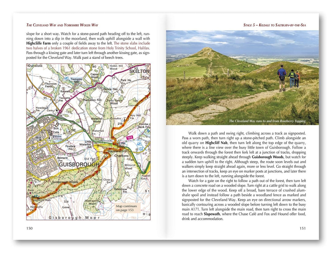 Topoguide de randonnées (en anglais) - Cleveland Way & Yorkshire Wolds Way | Cicerone guide de randonnée Cicerone 