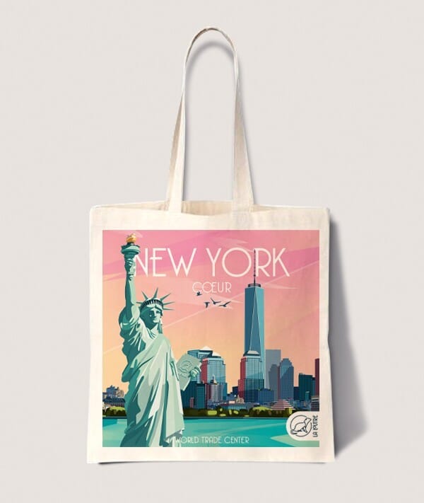 Tote bag - New York (42 x 38 cm) | La Loutre accessoire de voyage La Loutre 