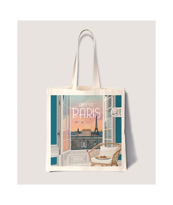 Tote bag - Paris (42 x 38 cm) | La Loutre accessoire de voyage La Loutre 