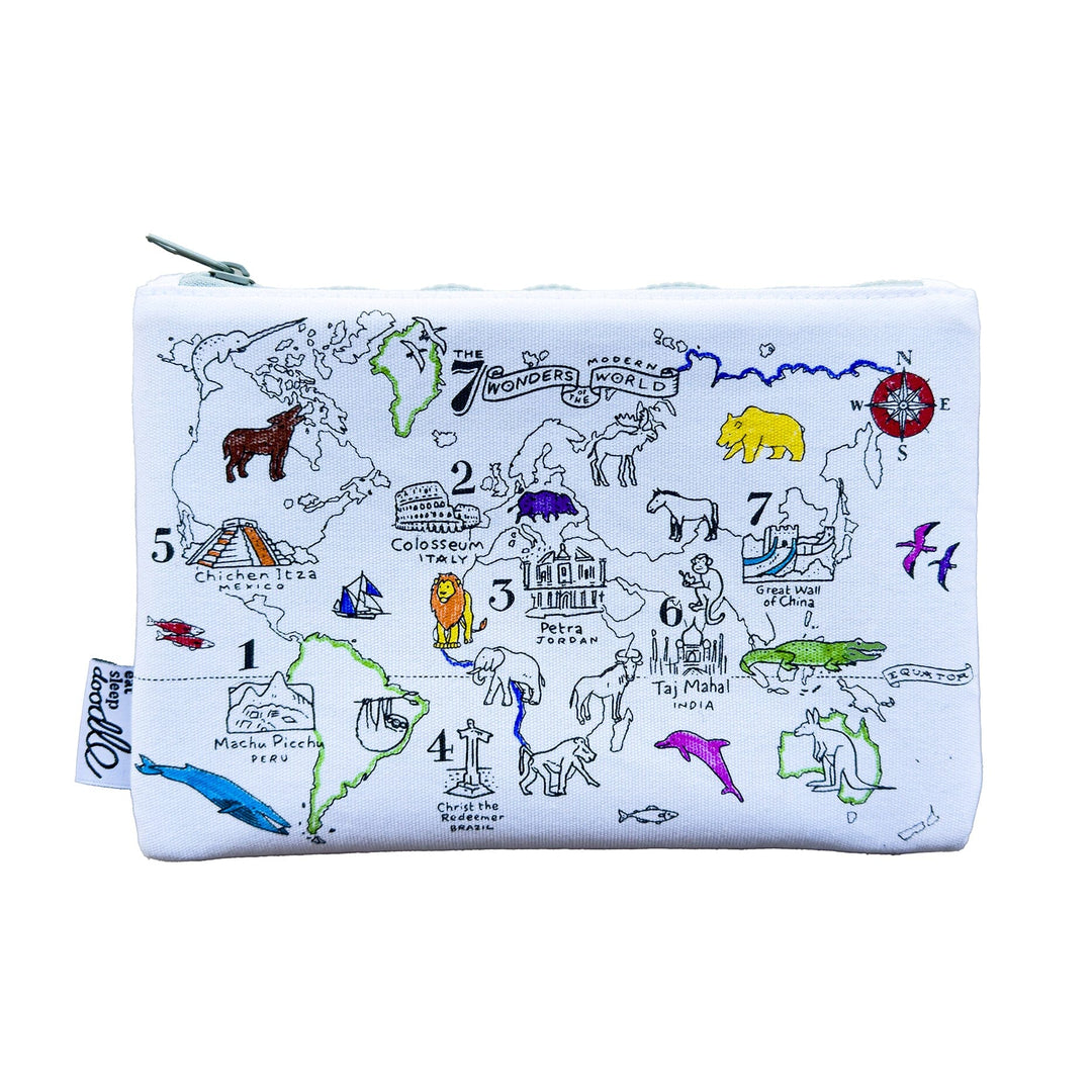 Trousse à crayons - Motif " carte du monde " | Eat Sleep Doodle accessoire Eat Sleep Doodle 