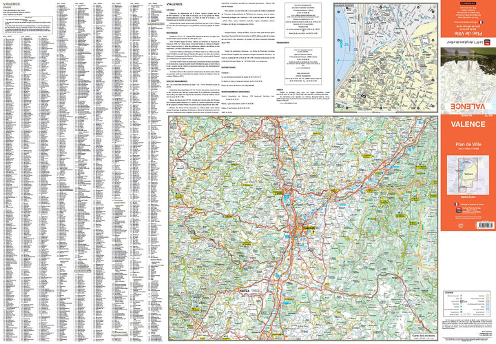 Valence, Drôme - Plan de ville | Blay Foldex carte pliée Blay Foldex 