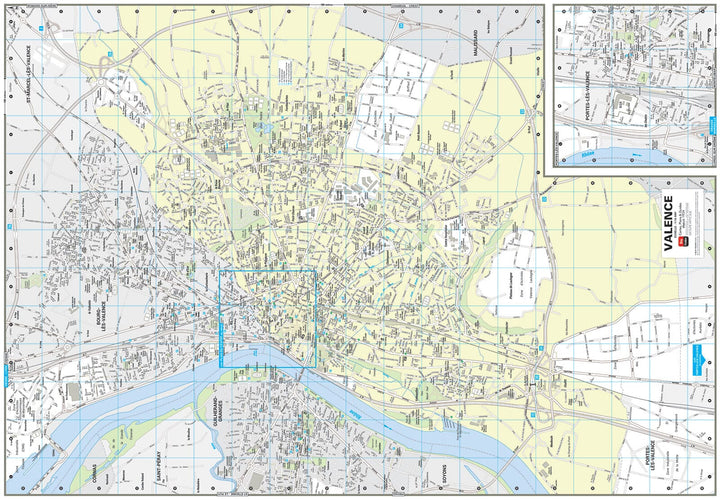 Valence, Drôme - Plan de ville | Blay Foldex carte pliée Blay Foldex 