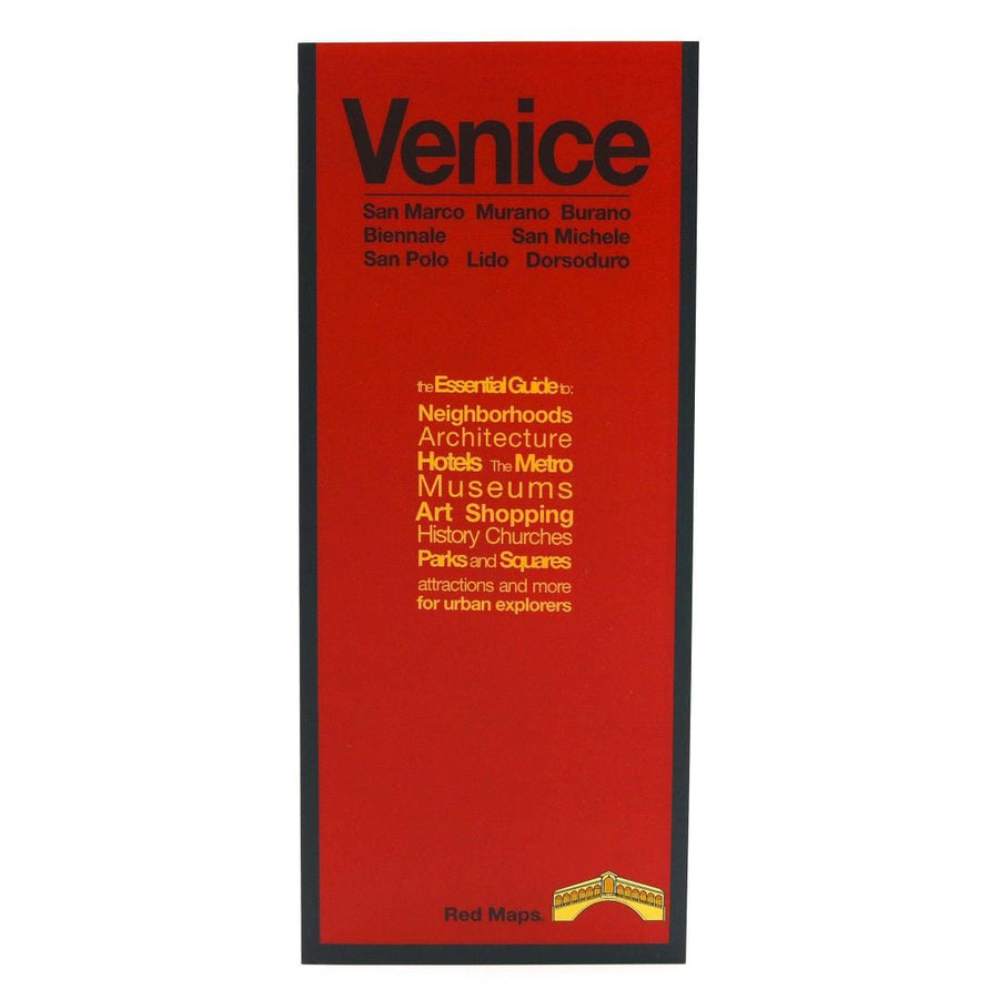 Venise, Italie | Cartes rouges carte pliée Red Maps 