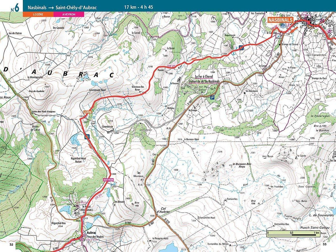 Atlas Chemins de Compostelle - La Via Podiensis : la Voie du Puy | Chamina guide de randonnée Chamina 