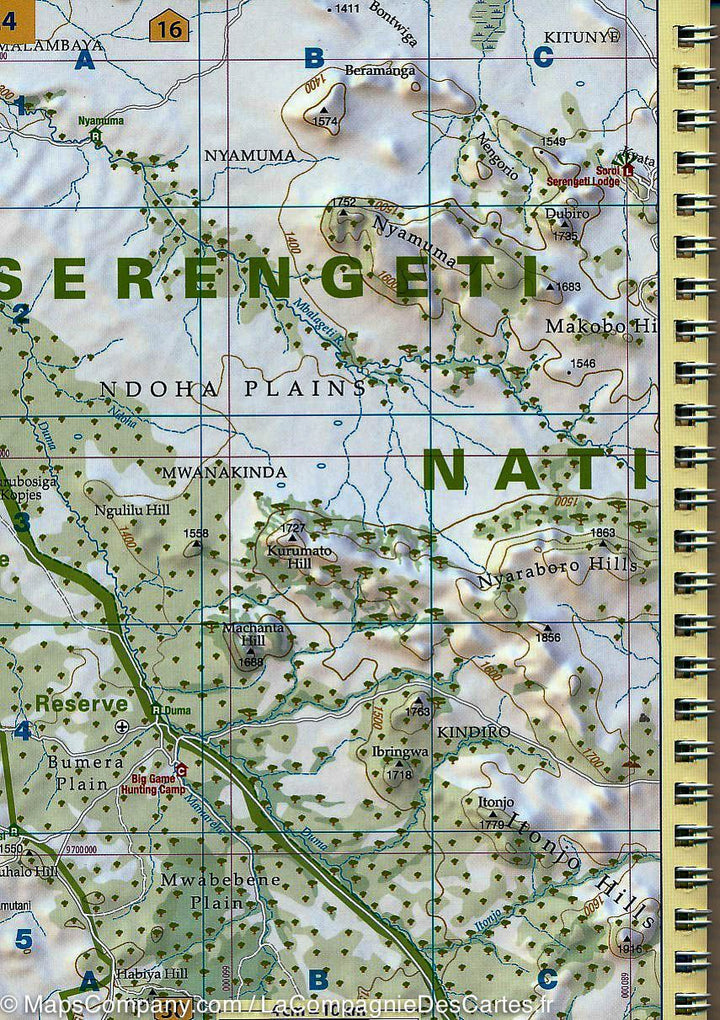 Atlas de cartes : Serengeti - Ngorongoro - Masai Mara - Lac Manyara (Tanzanie) | Harms Verlag - La Compagnie des Cartes