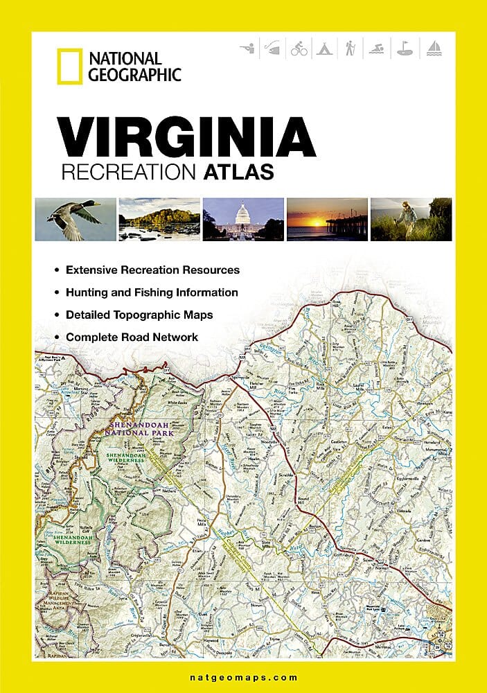Atlas des loisirs de Virginie | National Geographic atlas National Geographic 
