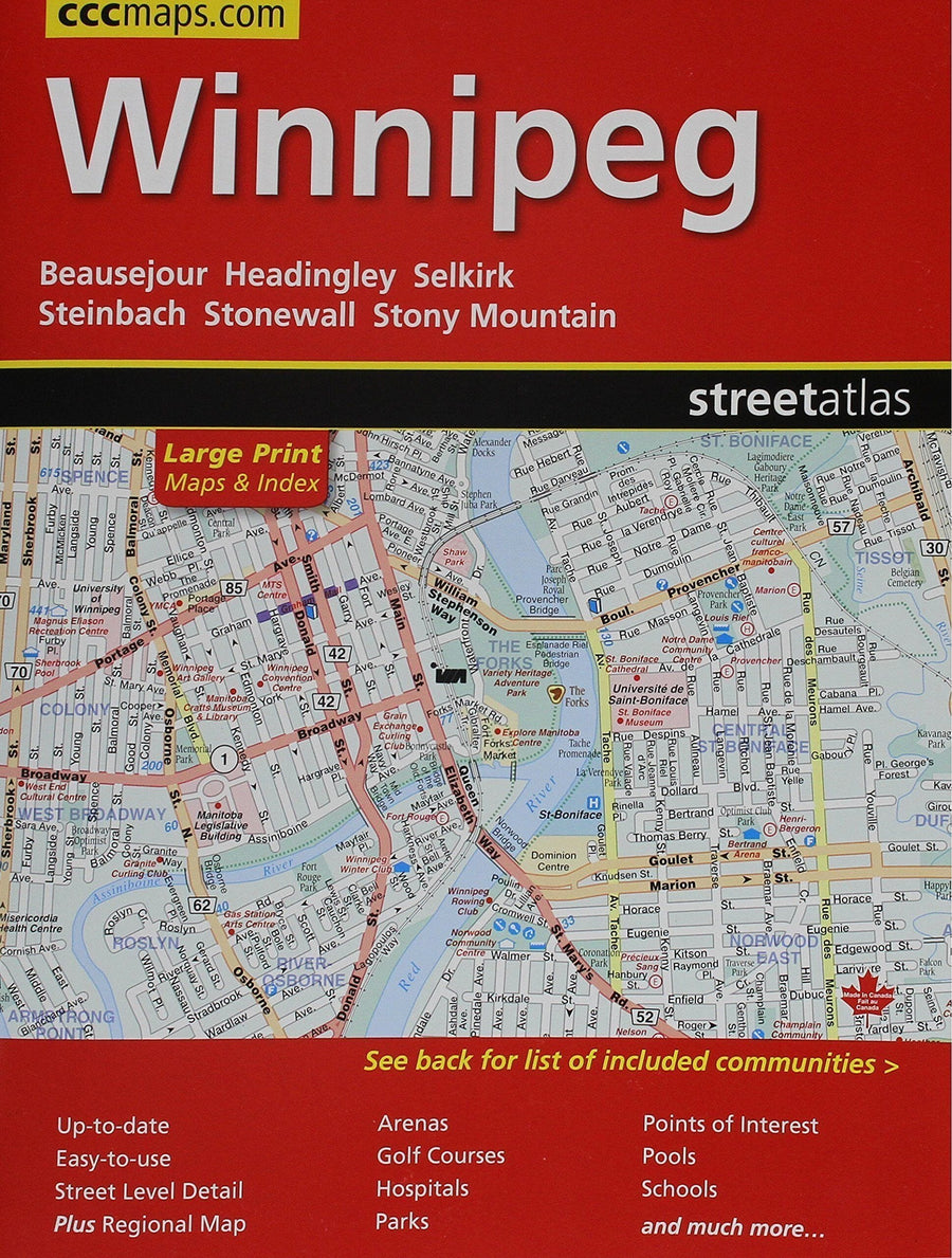 Winnipeg (Manitoba) Street Atlas | Canadian Cartographics Corporation Atlas 
