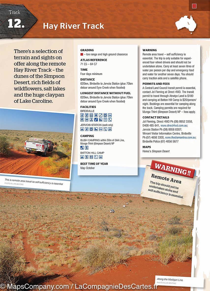 Atlas & guide - Great desert tracks (Australie) | Hema Maps - La Compagnie des Cartes