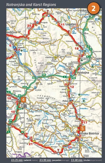 Atlas motocycliste - Slovénie : 12 one-day trips | Kartografija atlas Kartografija 