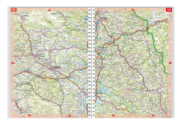 Atlas routier à spirales - Allemagne 2024/25 | Freytag & Berndt atlas Freytag & Berndt 