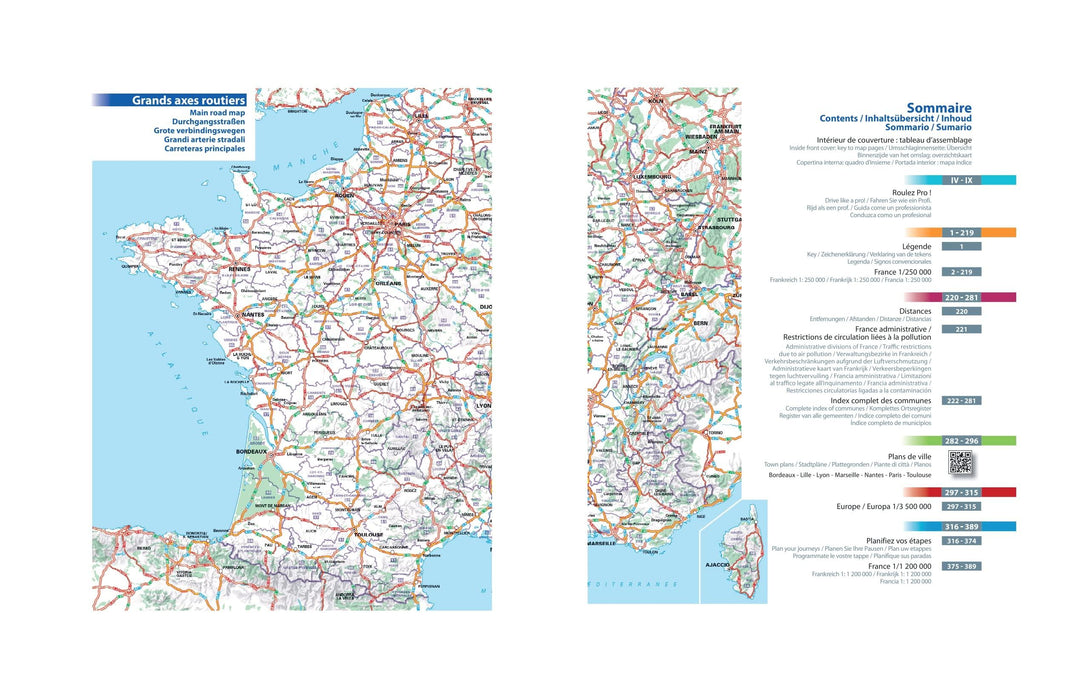 Atlas routier à spirales - France PRO, format A4 - Édition 2023 | Michelin atlas Michelin 
