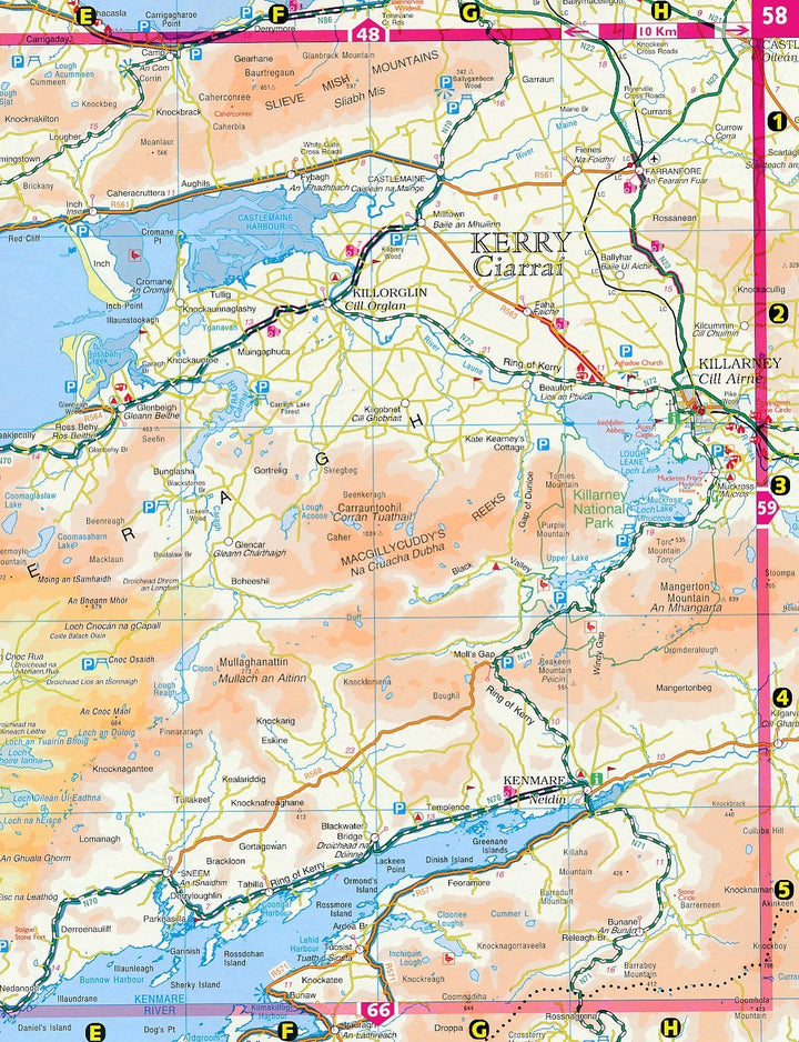 Atlas routier à spirales - Irlande | Ordnance Survey atlas Ordnance Survey Ireland 